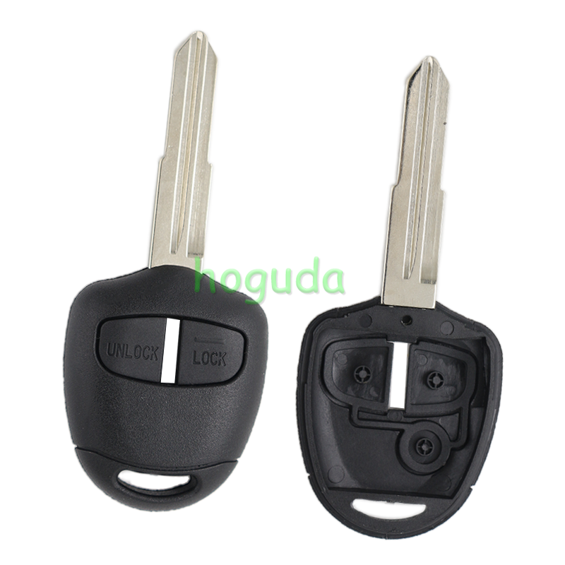 For Mitsubish 2 button remote key blank with Left/right Blade