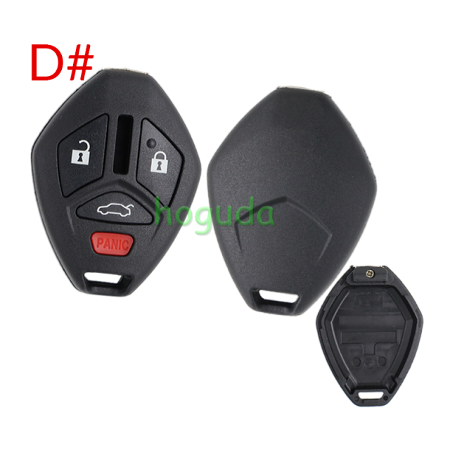 For Mitsubishi 2/2+1/3/3+1 button remote key blank without key blade