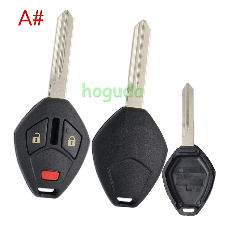 For high quality GTL Mitsubishi 2+1 button remote key blank with MIT11R/MIT9 blade enhanced version