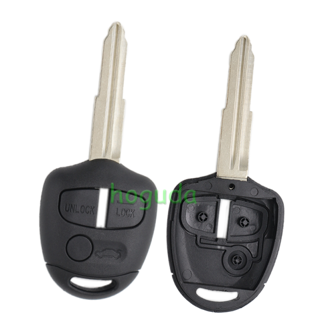 For Mitsubish 3 button remote key blank with Left/right Blade
