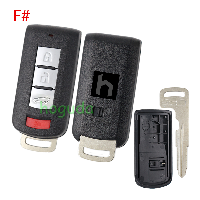 For Mitsubishi 2/2+1/3/3+1 button remote key blank with emergency key blade