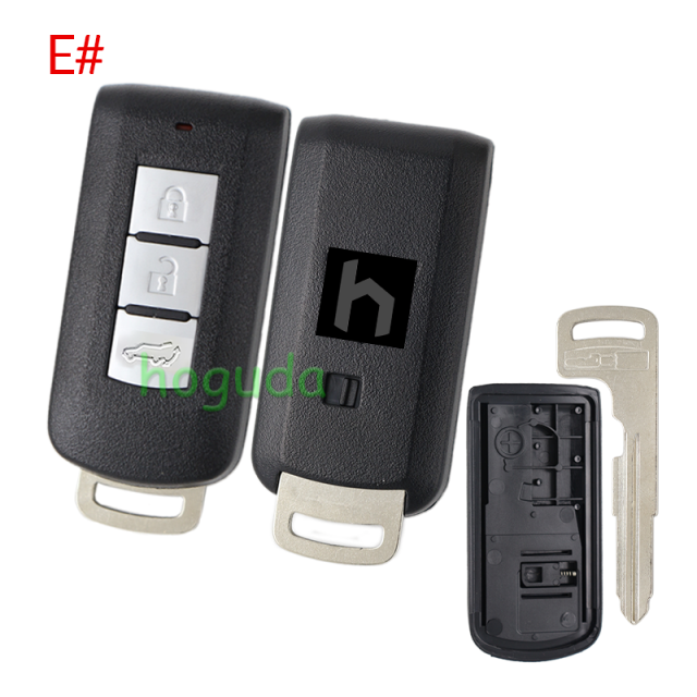 For Mitsubishi 2/2+1/3/3+1 button remote key blank with emergency key blade
