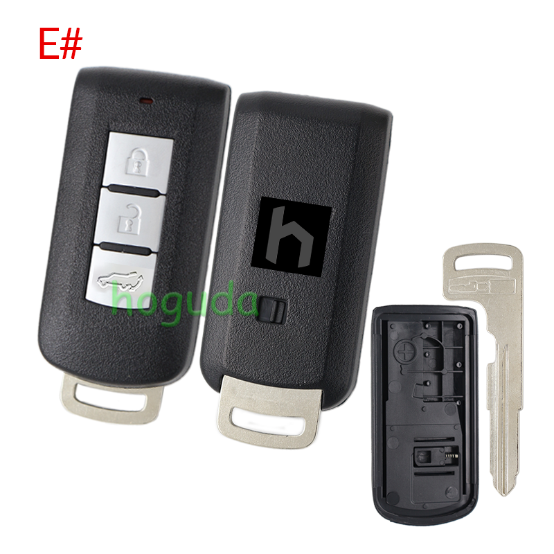 For Mitsubishi 2/2+1/3/3+1 button remote key blank with emergency key blade
