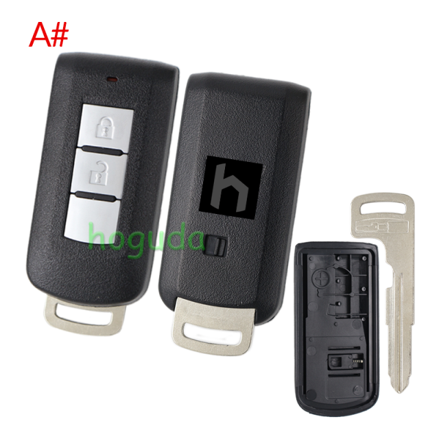 For Mitsubishi 2/2+1/3/3+1 button remote key blank with emergency key blade