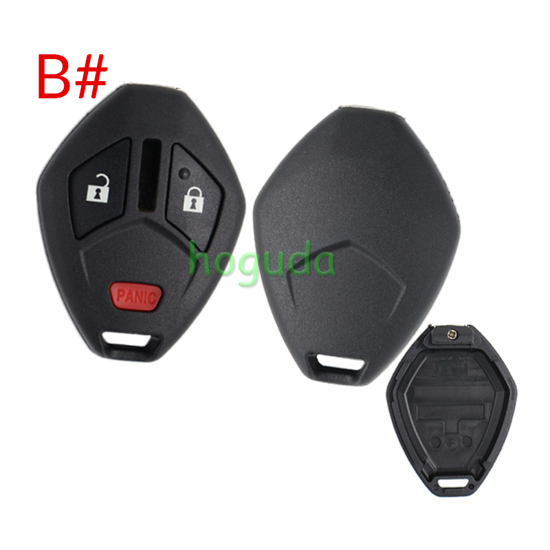 For Mitsubishi 2/2+1/3/3+1 button remote key blank without key blade