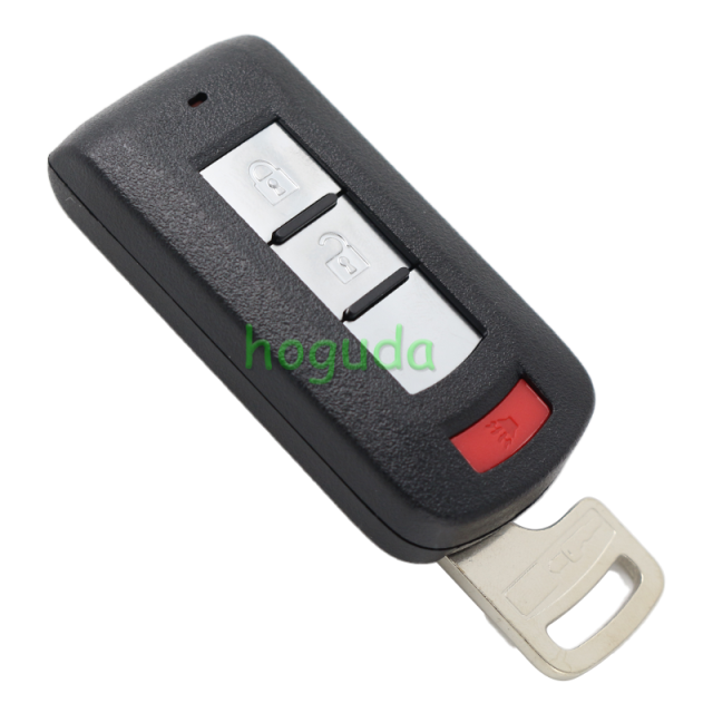 For Mitsubishi 2/2+1/3/3+1 button remote key blank with emergency key blade without logo