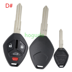 For Mitsubishi 2/2+1/3/3+1 button remote key blank with MIT11R right blade with light button (No Logo)