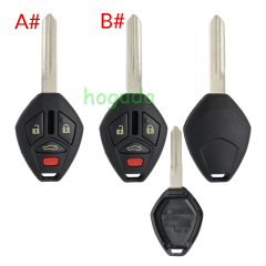 For high quality GTL Mitsubishi 3+1 button remote key blank with MIT11R/MIT9 blade enhanced version