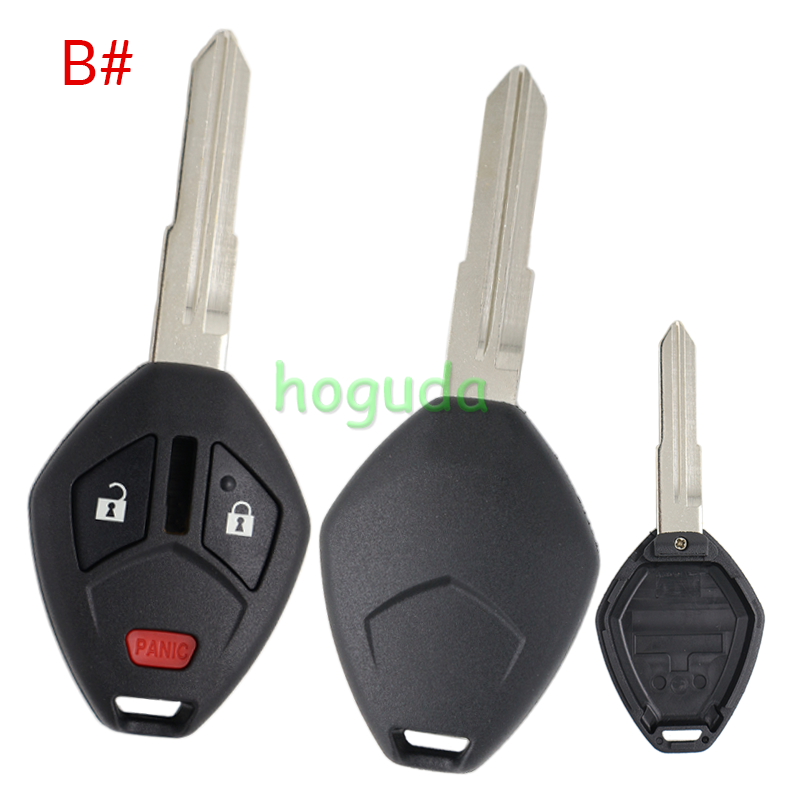 For Mitsubishi 2/2+1/3/3+1 button remote key blank with MIT11R right blade with light button (No Logo)