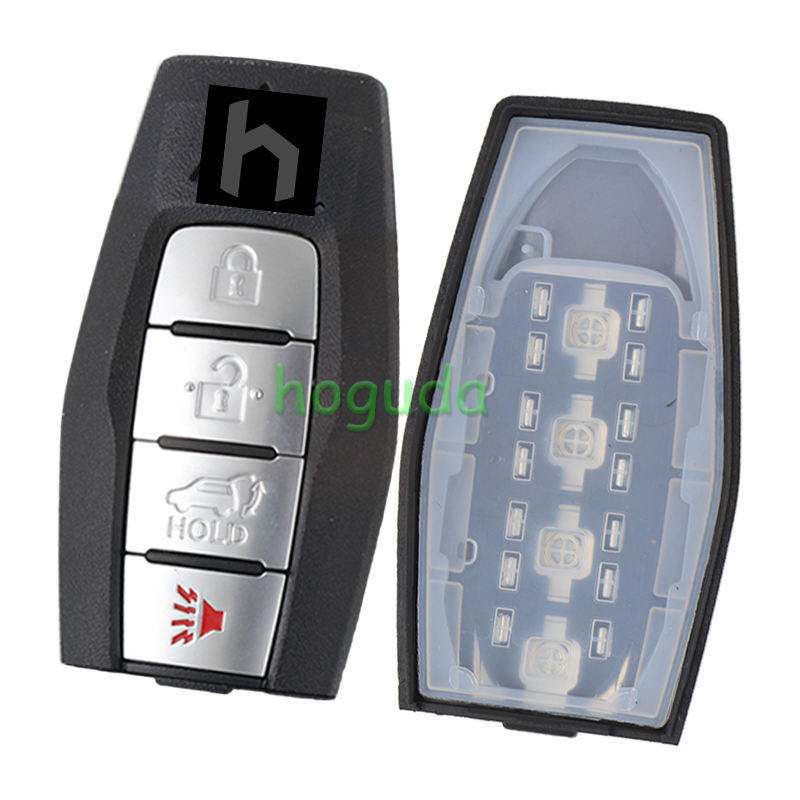 For Mitsubishi 2/2+1/3/3+1 button smart key blank with Emergency Key