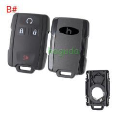 For Chevrolet black 2+1/3+1/4+1/5+1 buttons remote key shell, the side part is black