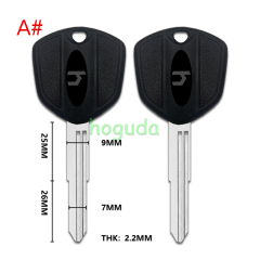 For Honda Motorcycle key blank with left blade