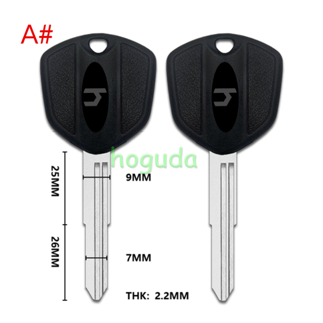 For Honda Motorcycle key blank with left blade
