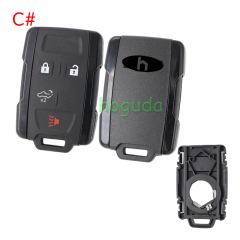 For Chevrolet black 2+1/3+1/4+1/5+1 buttons remote key shell, the side part is black