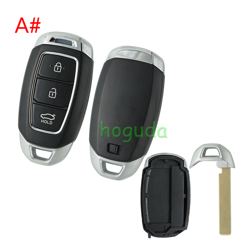 For 2021 new Hyundai 3/4/5 button smart remote key blank without  battery clamp