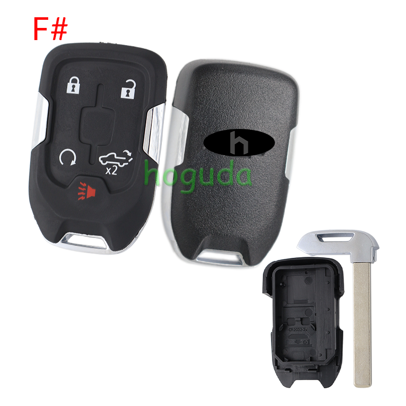 For Chevrolet 2+1/3+1/4+1/5+1 button remote key shell
