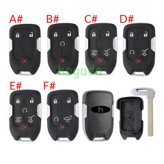 For Chevrolet 2+1/3+1/4+1/5+1 button remote key shell