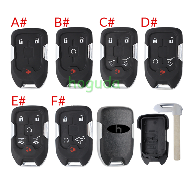 For Chevrolet 2+1/3+1/4+1/5+1 button remote key shell