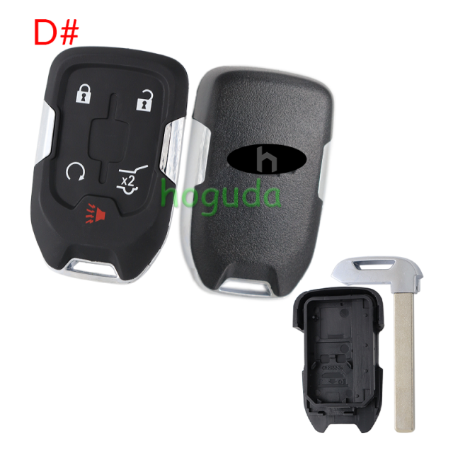 For Chevrolet 2+1/3+1/4+1/5+1 button remote key shell