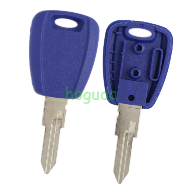 For Fiat transponder key blank blue color with GT16 Key balde