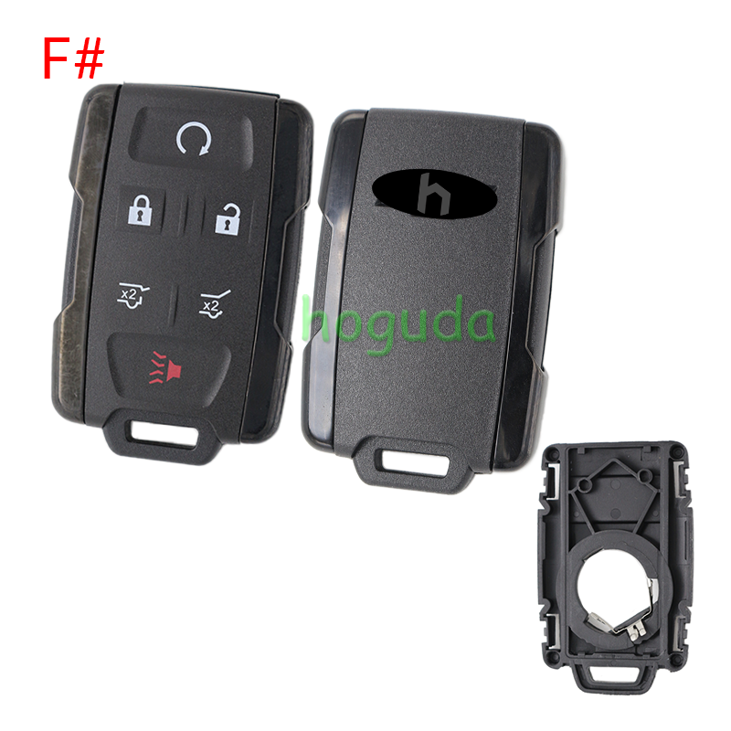 For Chevrolet black 2+1/3+1/4+1/5+1 buttons remote key shell, the side part is black