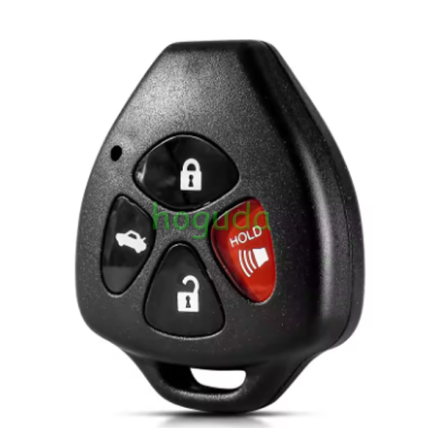 For Toyota 3+1 button Car Remote Key Shell Blank No Blade without logo