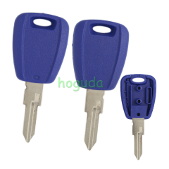 For Fiat transponder key blank blue color with GT16 Key balde