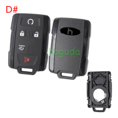 For Chevrolet black 2+1/3+1/4+1/5+1 buttons remote key shell, the side part is black