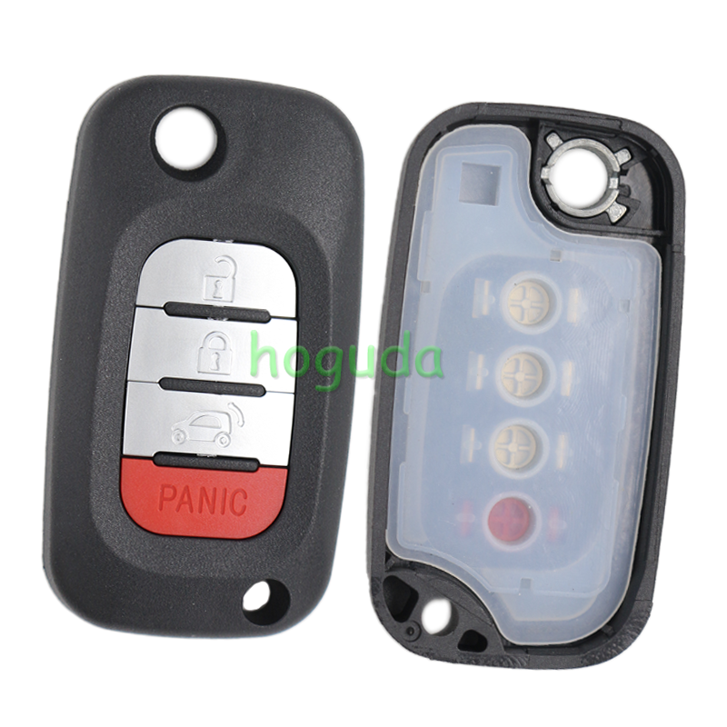 For Benz smart 3+1 button remote key blank without logo