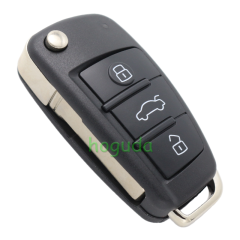 For original Audi 3 button remote key with ID48 chip 434mhz  HLO DE 8X0837220D Hella 5F A 010 659 70  204Y11000400