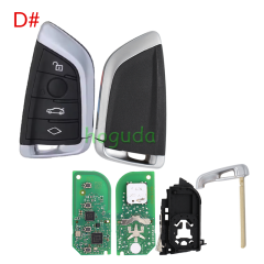 For Original BMW G-Series  Smart Remote Key ​BDC2 BDC3 FCC ID N5F-ID21A Triple Key IC: 3248A-ID21A 434MHZ  ID49 NCF795xV Chip ​ Original PCB+After market key shell