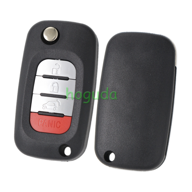 For Benz smart 3+1 button remote key blank without logo