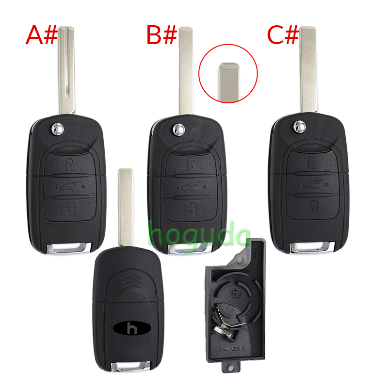For Chevrolet 3 button smart remote key blank