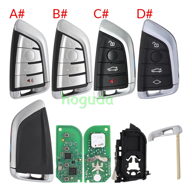 For Original BMW G-Series  Smart Remote Key ​BDC2 BDC3 FCC ID N5F-ID21A Triple Key IC: 3248A-ID21A 434MHZ  ID49 NCF795xV Chip ​ Original PCB+After market key shell