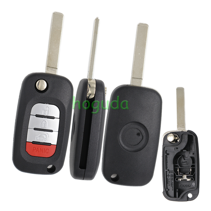 For Benz smart 3+1 button remote key blank