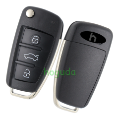 For original Audi 3 button remote key with ID48 chip 434mhz  HLO DE 8X0837220D Hella 5F A 010 659 70  204Y11000400