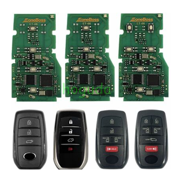 EoneBoss ET Remote Car Smart Key Universal For Toyota Lexus Support 4D 8A 4A Chip ET-08