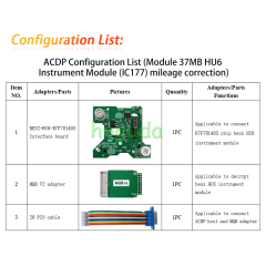 YANHUA ACDP Module 37 MB HU6 Instrument Module(C177) mileage correction