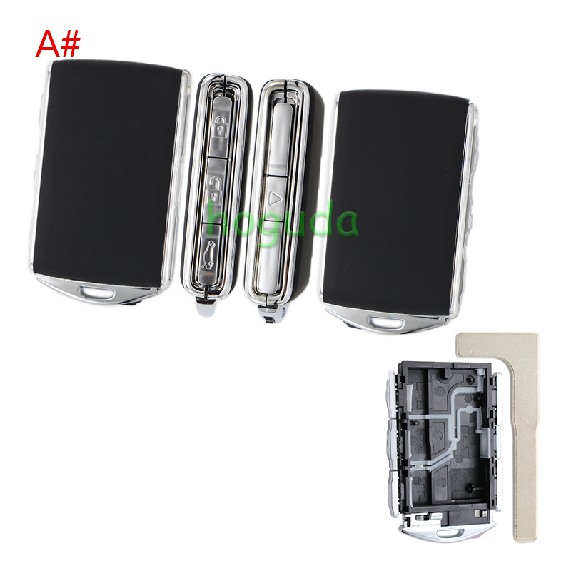 For High quality Leather Volvo 3+1 button smart Car Key Shell ,please choose the color