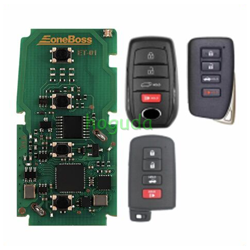 EoneBoss ET Remote Car Smart Key Universal For Toyota Lexus Support 4D 8A 4A Chip  ET-01
