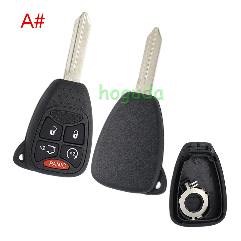 For High Quality GTL Chrysler 4+1/5+1 button remote key shell Stronger enhanced Version
