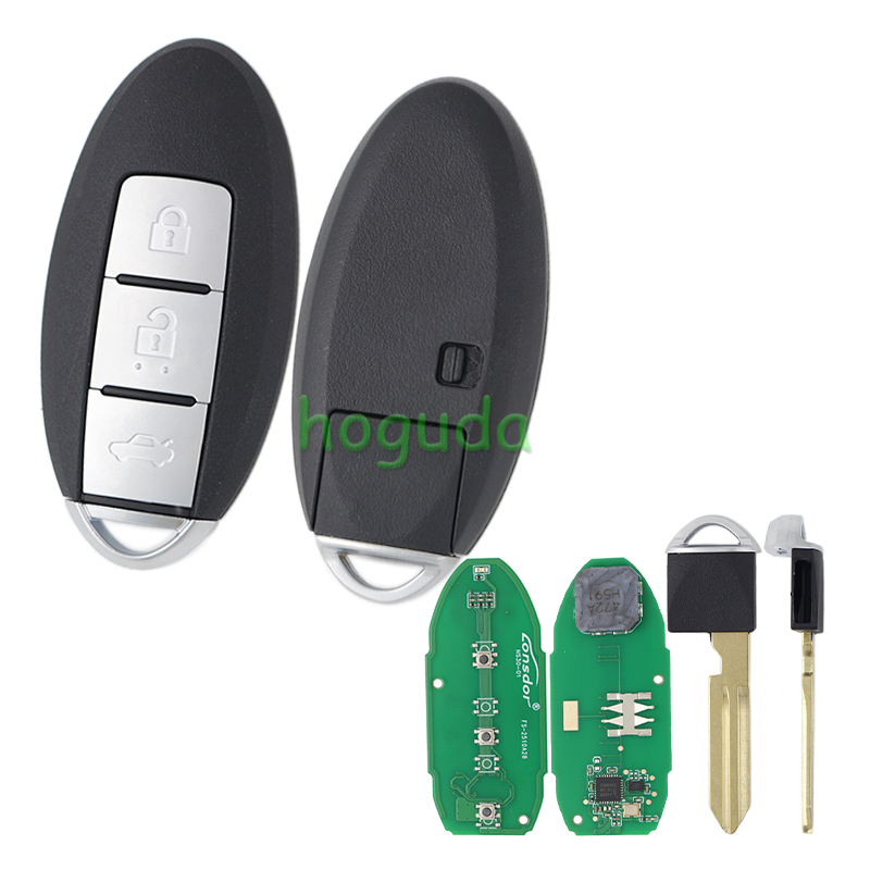 Lonsdor Nissan NS30-0B 3 button smart key with ID46 ID47 ID4A Chip , Frequency 315MHz 433.92Mhz  98% Coverage2008-202550+ Models ALL NISSAN/INFINITE KEYS ALTIMA SENTRA PATROL ROGUE X-TRAIL etc.