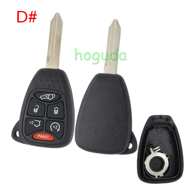 For High Quality GTL Chrysler 4+1/5+1 button remote key shell Stronger enhanced Version