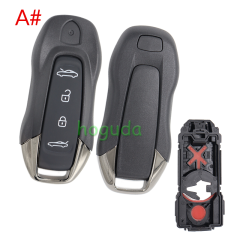 For new Porsche 4/4+1 button smart remote key shell for Panamera Macan Ev Spyder Carrera 911 970 981 991 Cayman Cayenne Taycan