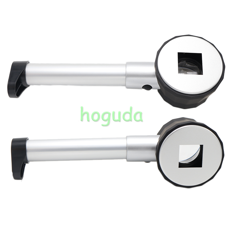 Handheld 45X Folding Linen Tester Metal Magnifiers Magnifying Glass with Light Calibration