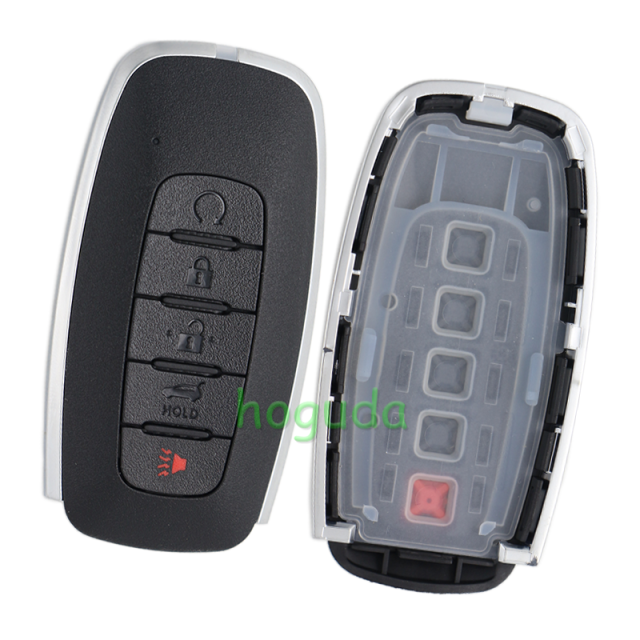 Lonsdor Nissan NS30-15 4+1 button smart key with ID46 ID47 ID4A Chip , Frequency 315MHz 433.92Mhz  98% Coverage2008-202550+ Models ALL NISSAN/INFINITE KEYS ALTIMA SENTRA PATROL ROGUE X-TRAIL etc.