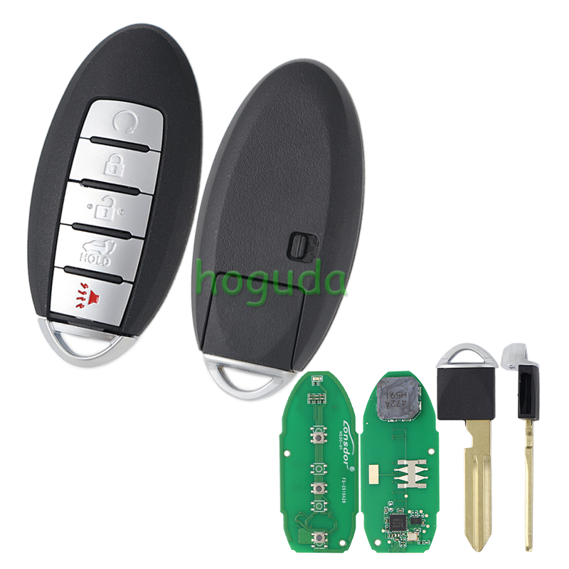 Lonsdor Nissan NS30-04 4+1 button smart key with ID46 ID47 ID4A Chip , Frequency 315MHz 433.92Mhz  98% Coverage2008-202550+ Models ALL NISSAN/INFINITE KEYS ALTIMA SENTRA PATROL ROGUE X-TRAIL etc.