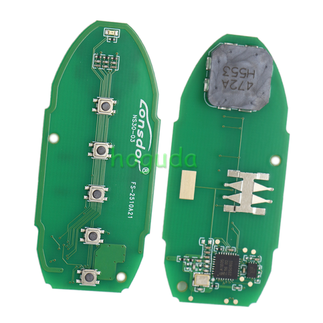 Lonsdor Nissan NS30-04 4+1 button smart key with ID46 ID47 ID4A Chip , Frequency 315MHz 433.92Mhz  98% Coverage2008-202550+ Models ALL NISSAN/INFINITE KEYS ALTIMA SENTRA PATROL ROGUE X-TRAIL etc.