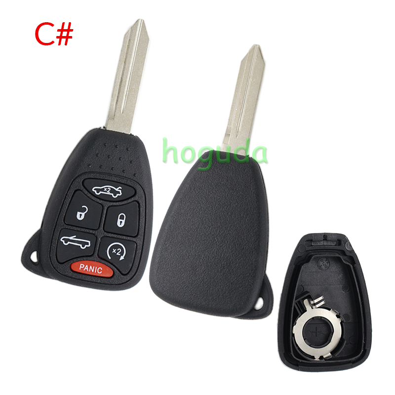 For High Quality GTL Chrysler 4+1/5+1 button remote key shell Stronger enhanced Version