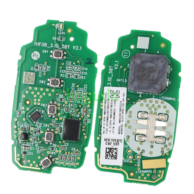 For Original Hyundai 5 button keyless go Smart Remote Key Fob with 6A chip 433Mhz FCC ID: NYOMBEC5FOB2004 P/N: 95440-AA000